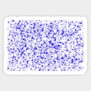 Abstract blue paint splatter effect Sticker